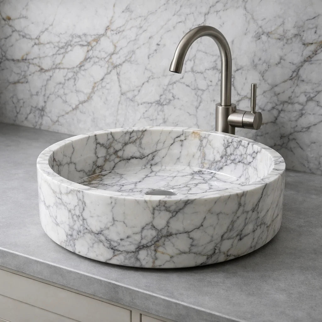 Lilac Marble Bathroom Sink