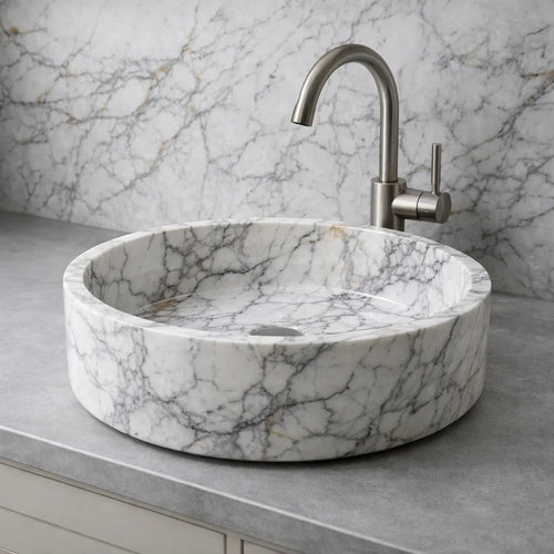 Lilac Marble Bathroom Sink