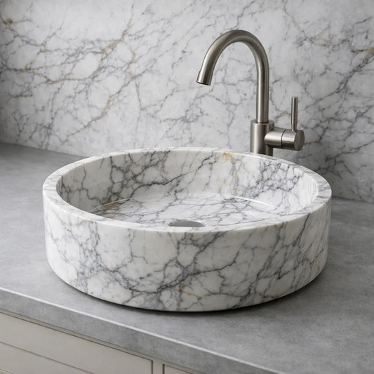 Lilac Marble Bathroom Sink