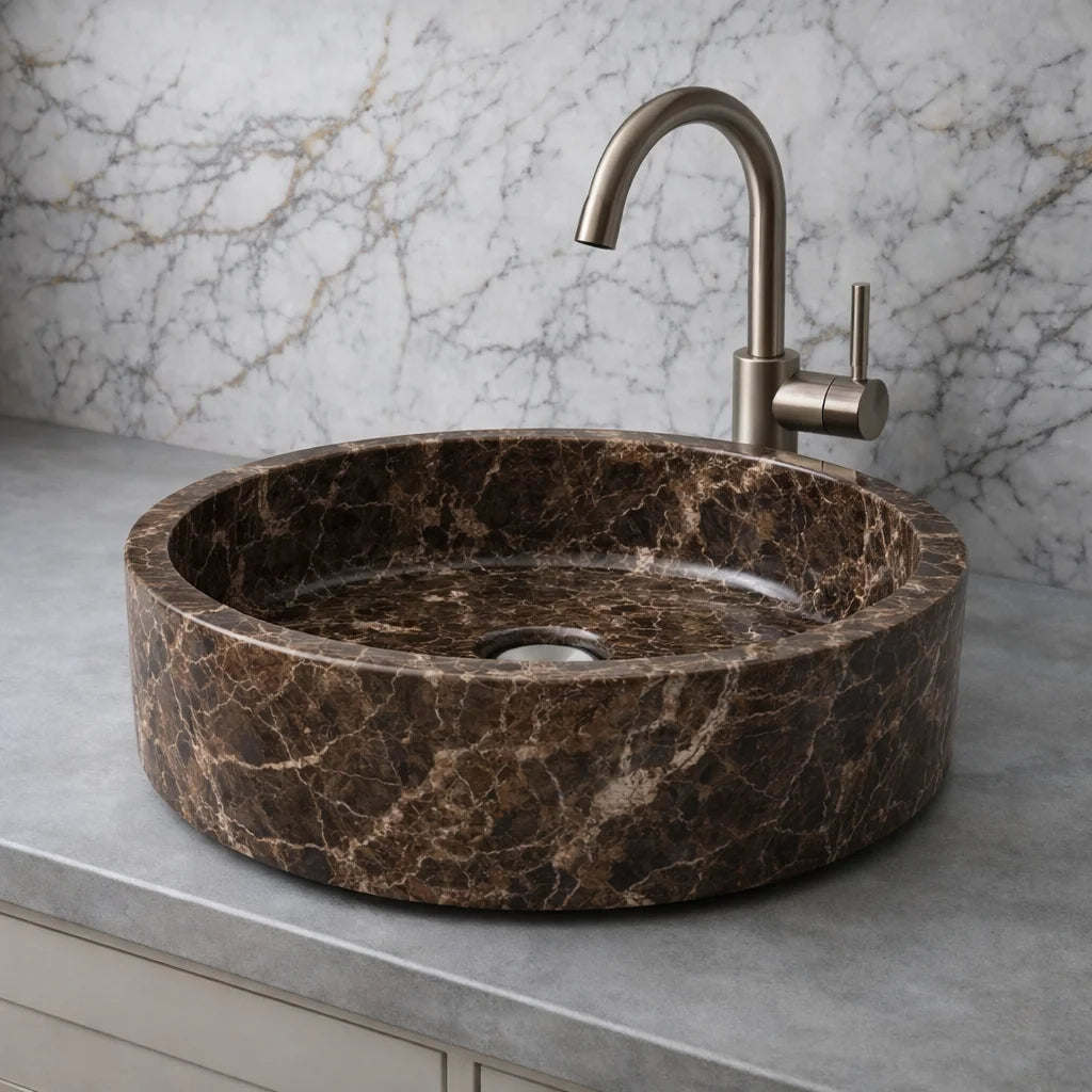 Lilac Marble Bathroom Sink