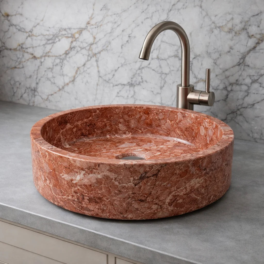 Lilac Marble Bathroom Sink