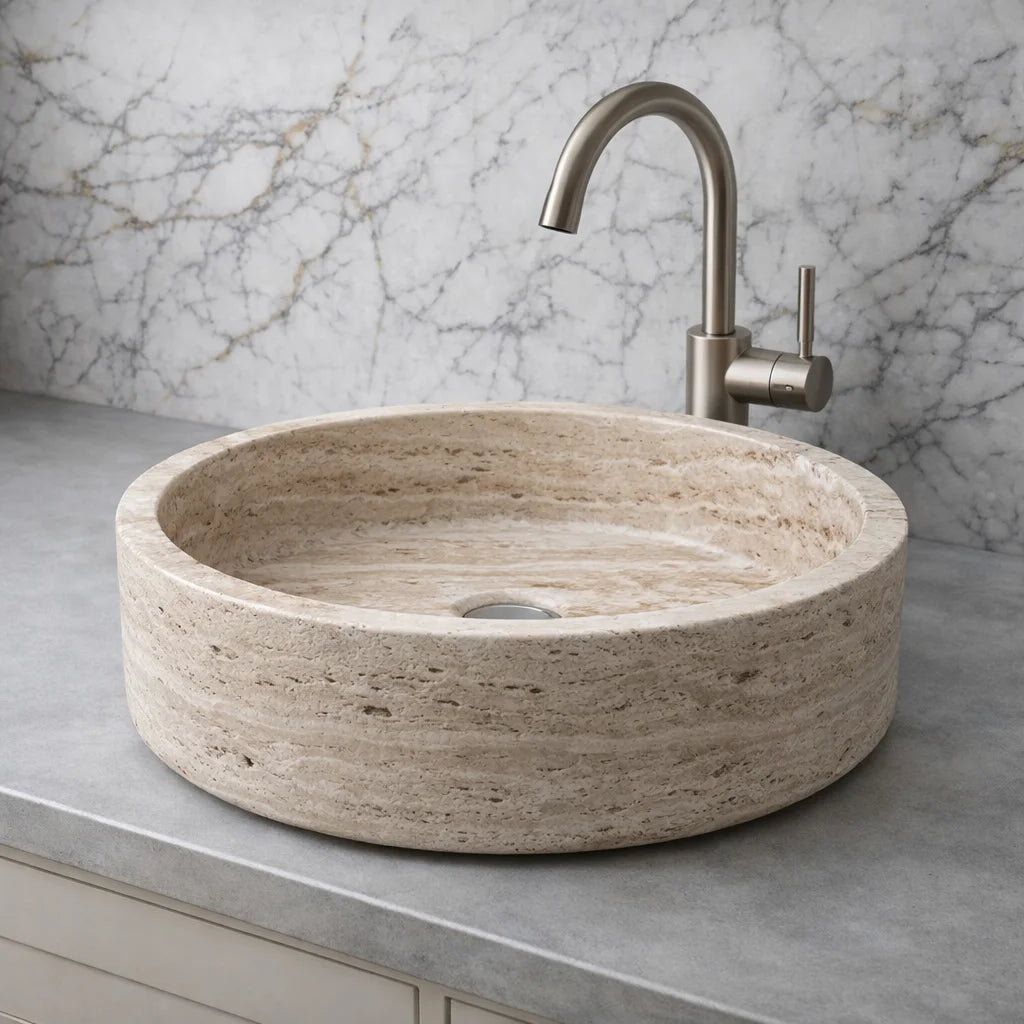 Lilac Marble Bathroom Sink
