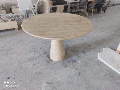 Luna Marble Round Dining Table