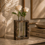 Luxe Marble Frame Bud Vase