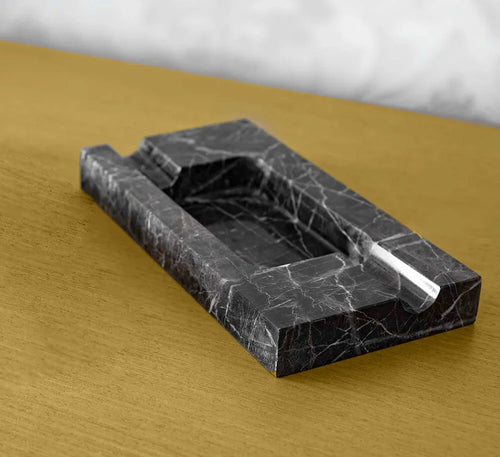 luxury Black Marble Cigar Tray