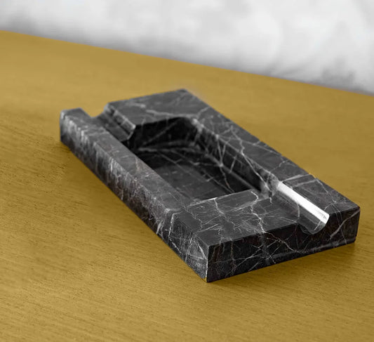 luxury Black Marble Cigar Tray