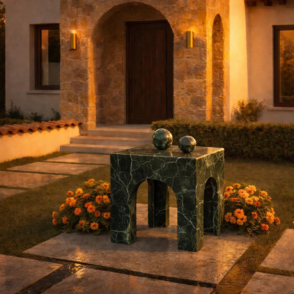 Riviera Luxe Marble Accent Table