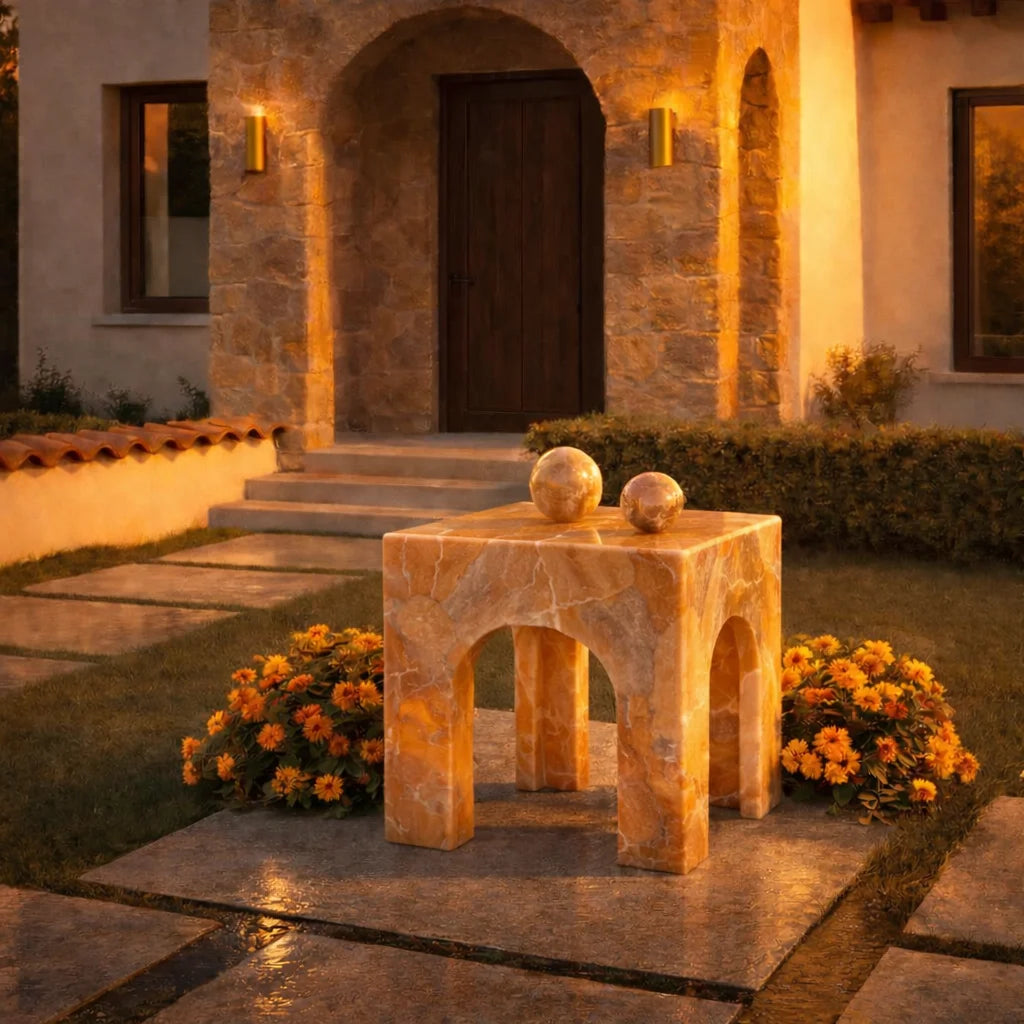 Riviera Luxe Marble Accent Table