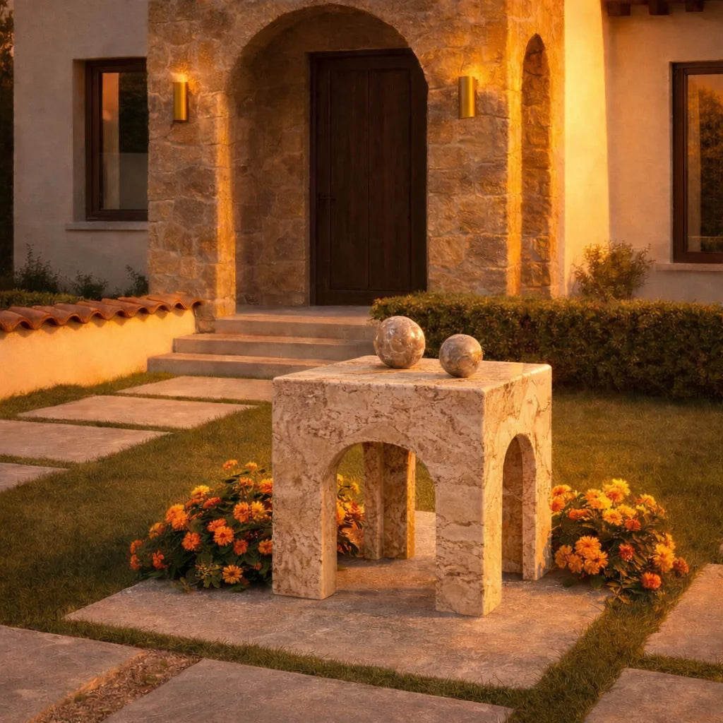 Riviera Luxe Marble Accent Table