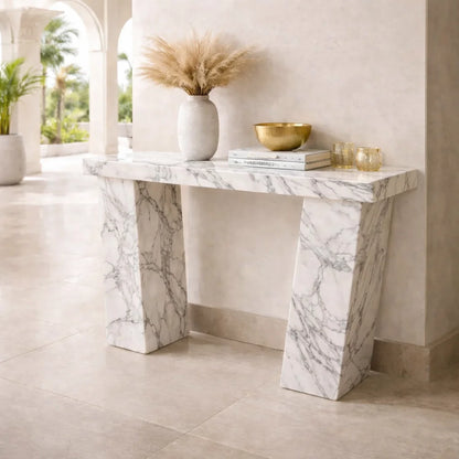 Luxury Viola Marble Console Table