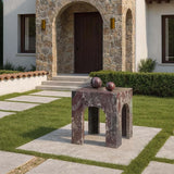 Luxury Calacatta Viola Marble Pedestal Table in AED