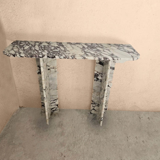 Luxury Calcatta Violet Marble Side Table