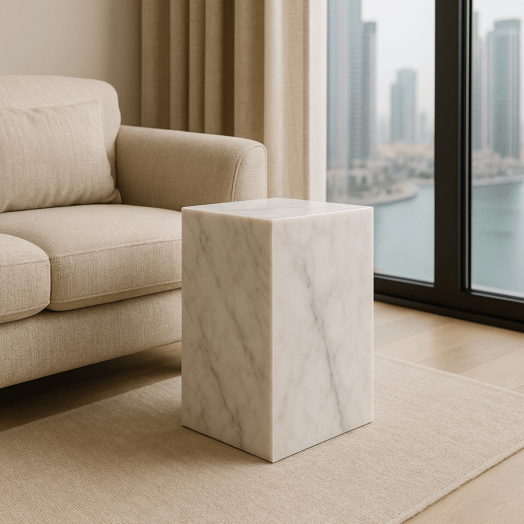 Averon Luxe Stone Side Table