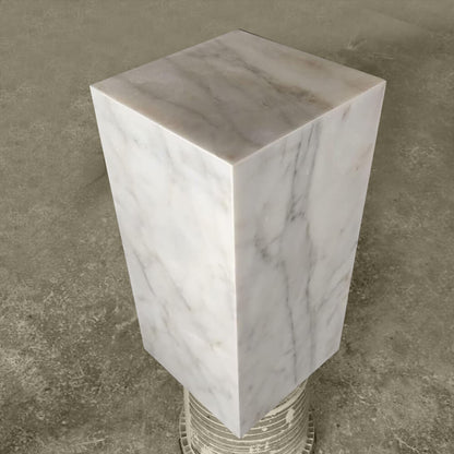Luxury Carrara Marble Side Table 