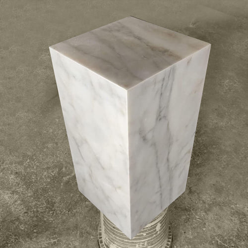 Luxury Carrara Marble Side Table 
