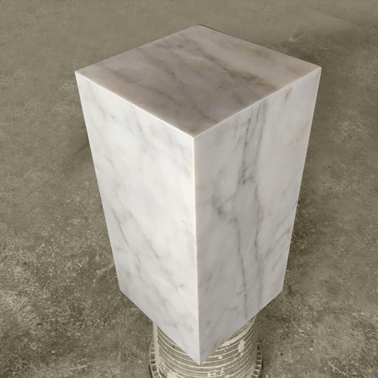 Luxury Carrara Marble Side Table 