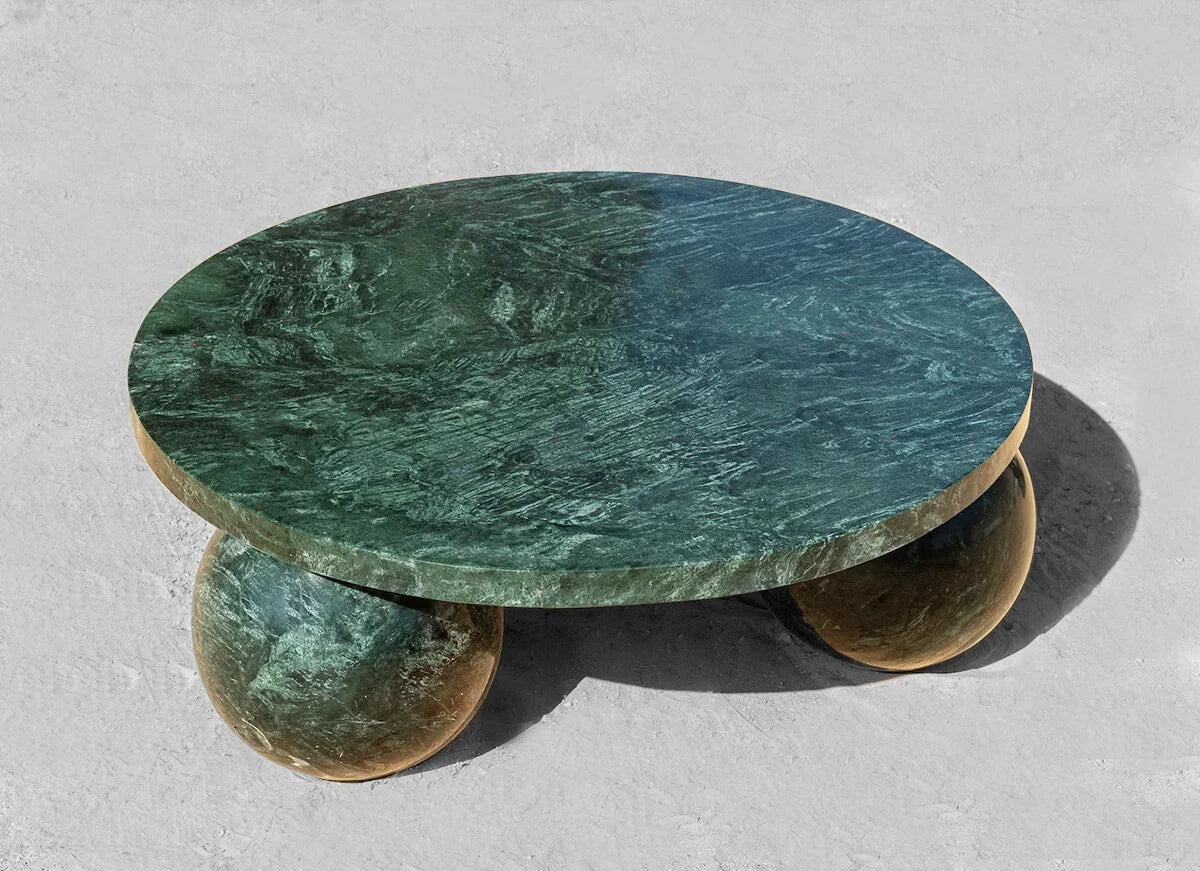 luxury natural marble living table