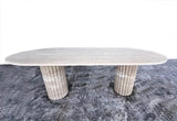 Luxury Travertine Marble Kitchen Dining Table 