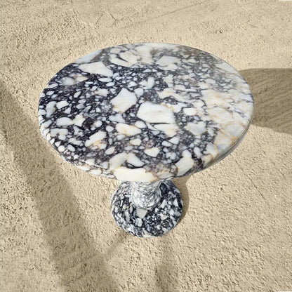 luxury marble side pedestal table 