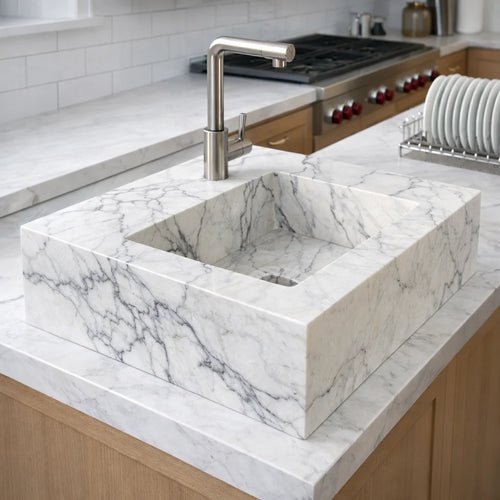 Majestic Marble Cube Sink