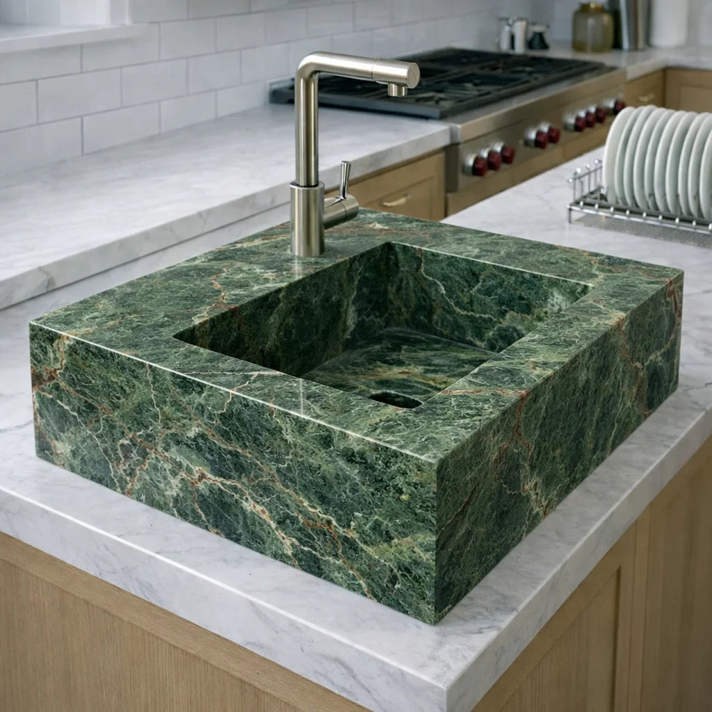 Majestic Marble Cube Sink