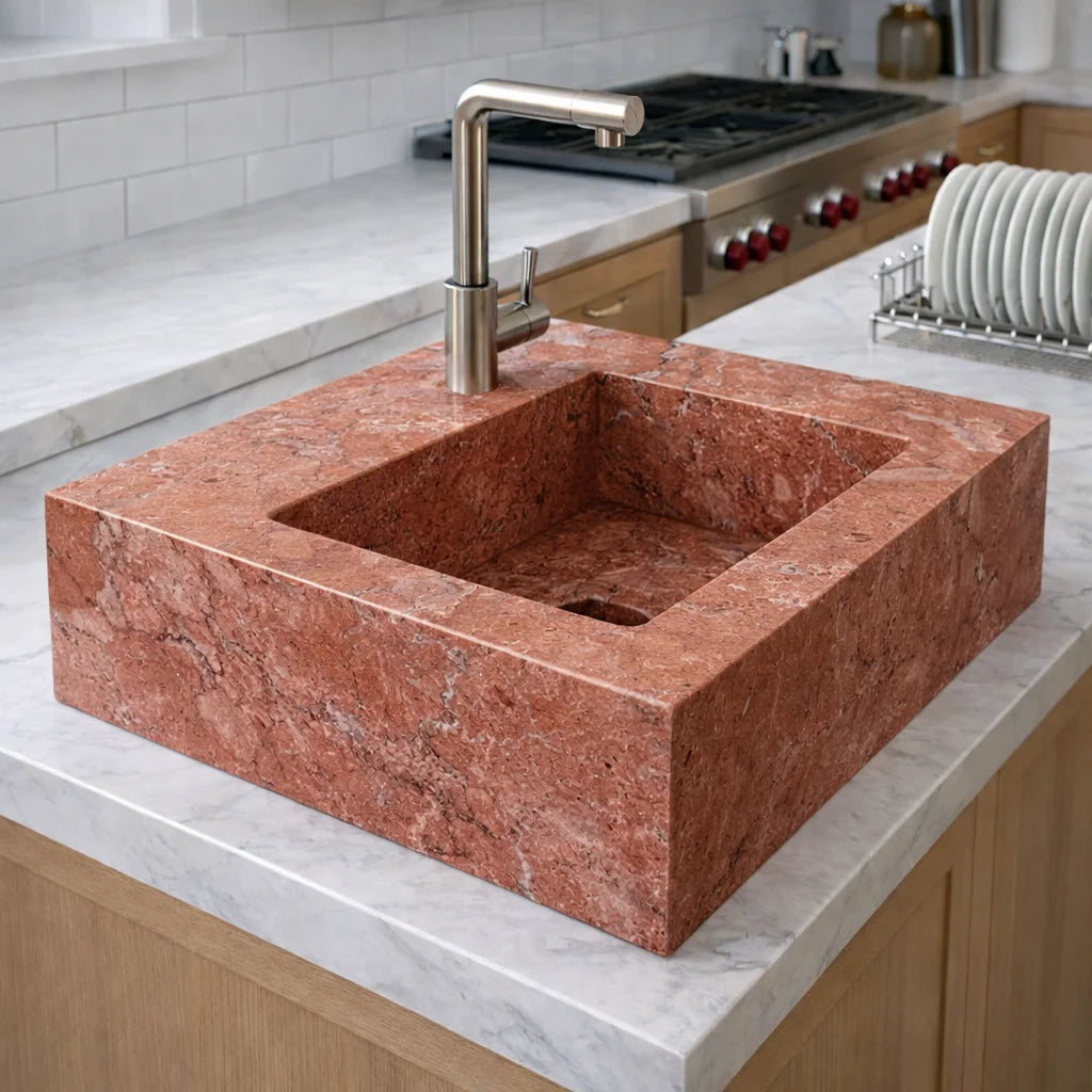 Majestic Marble Cube Sink