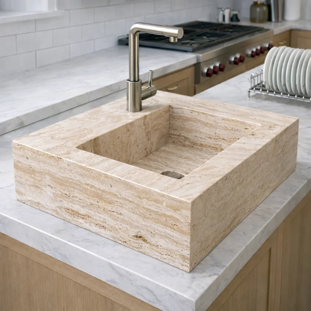 Majestic Marble Cube Sink