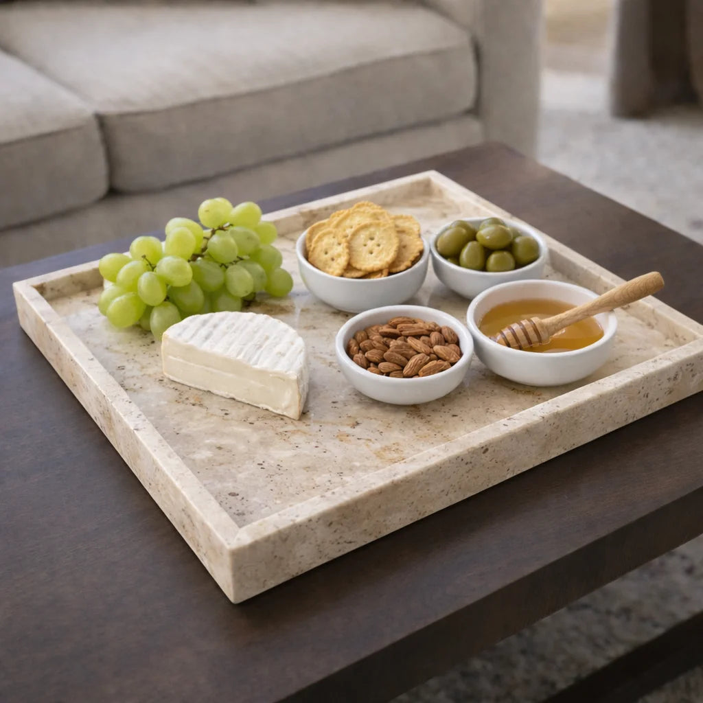 Majestic Marble Server Tray