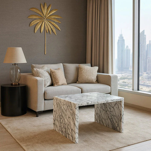 Averro Strata Stone Side Table