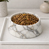 Marble Food Bowl for Cats & Dogs