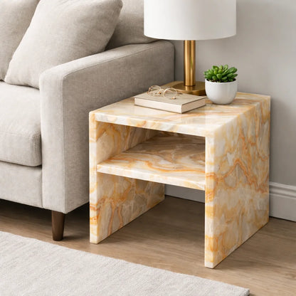 Marmo Calacatta Marble Side Table