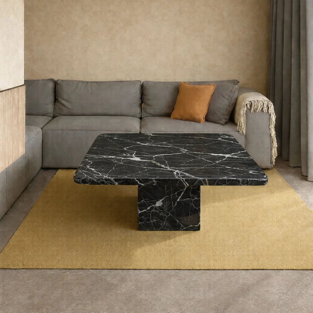 Mid Century Octagonal Marble Coffee Table