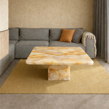 Mid Century Octagonal Marble Coffee Table