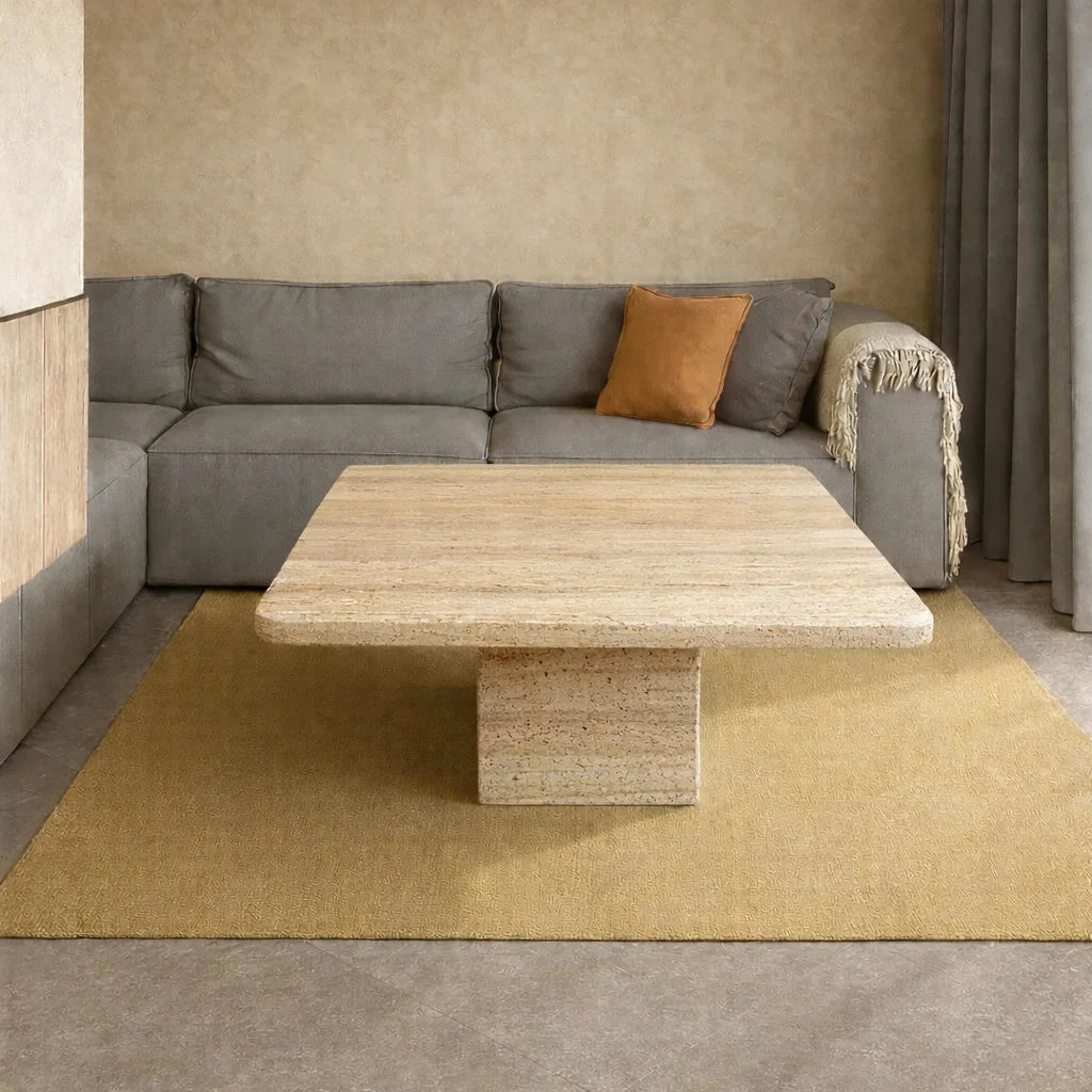 Mid Century Octagonal Marble Coffee Table