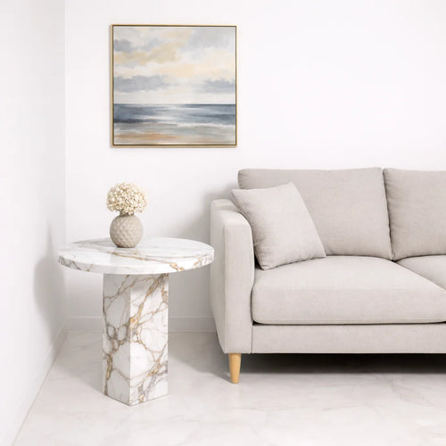 Midnight Marble Side Table