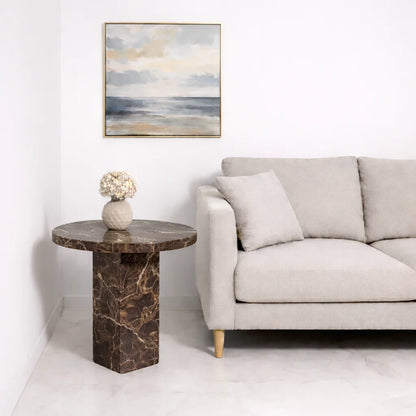 Midnight Marble Side Table