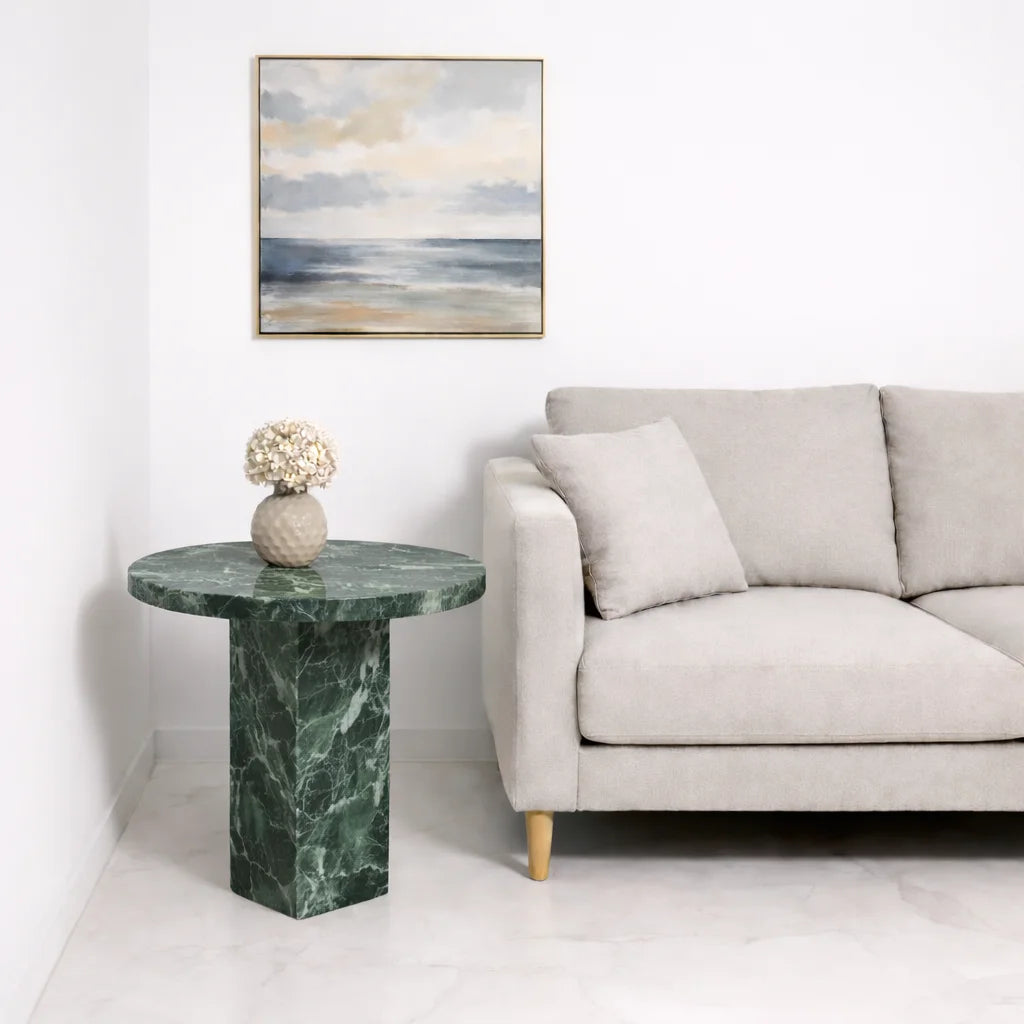 Midnight Marble Side Table