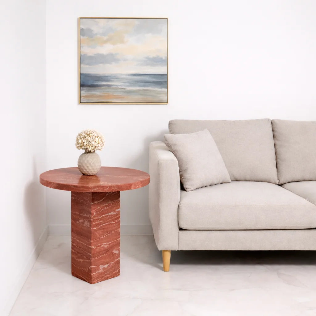 Midnight Marble Side Table