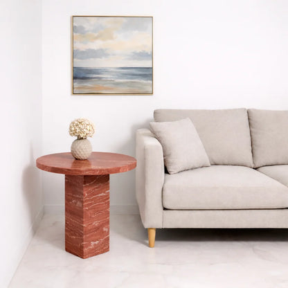 Midnight Marble Side Table