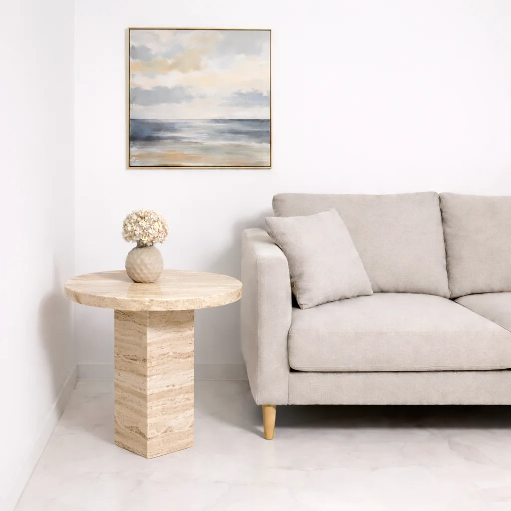 Midnight Marble Side Table