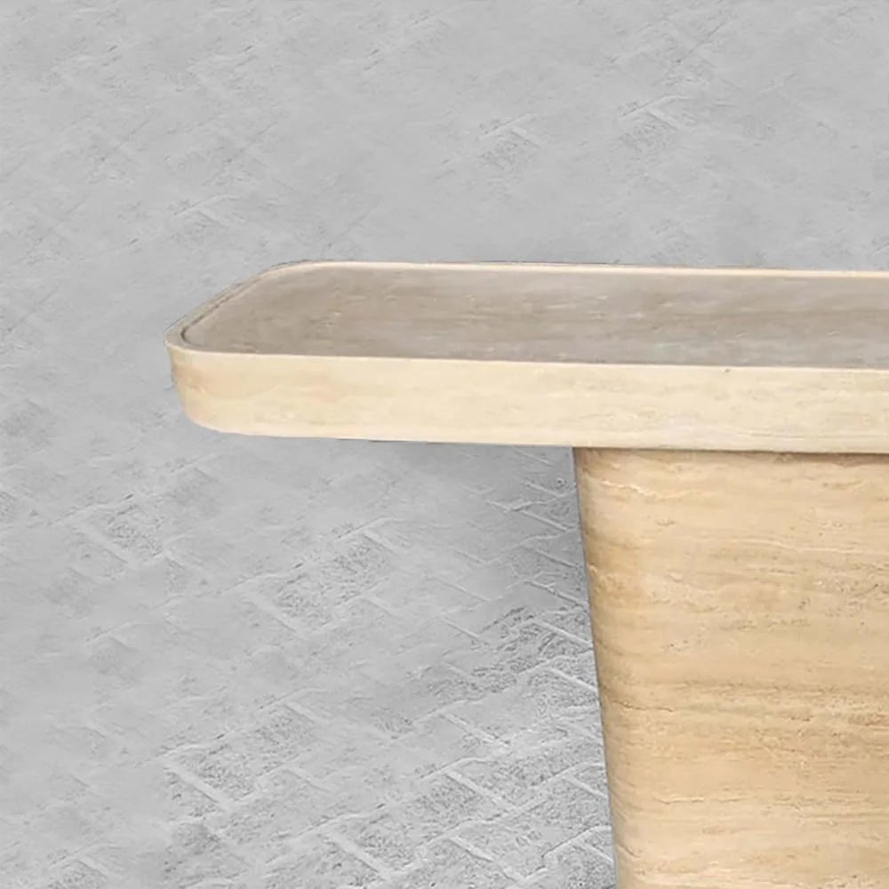 minimalist stone coffee table