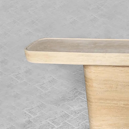 minimalist stone coffee table