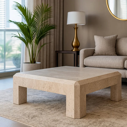 Beige Minimalistic Coffee Table
