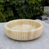 Mocha Ripple Decorative Bowl
