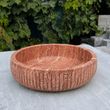 Mocha Ripple Decorative Bowl