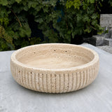 Mocha Ripple Decorative Bowl