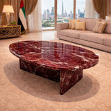 Modern Oval Marble Coffee Table