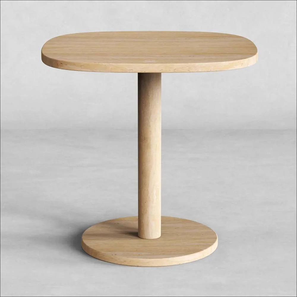 Modern Stone Accent Table for Living Room