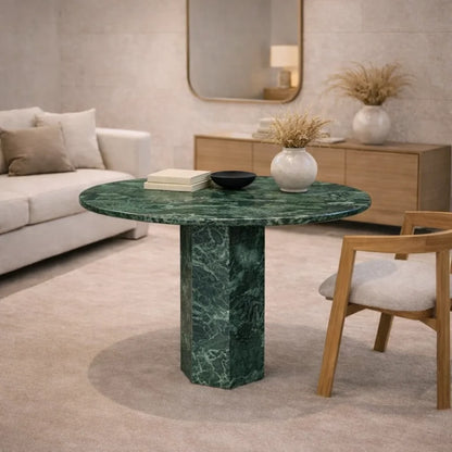 Calista Marble Pedestal coffee Table