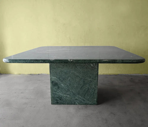 Natural Green Marble Dining Table 